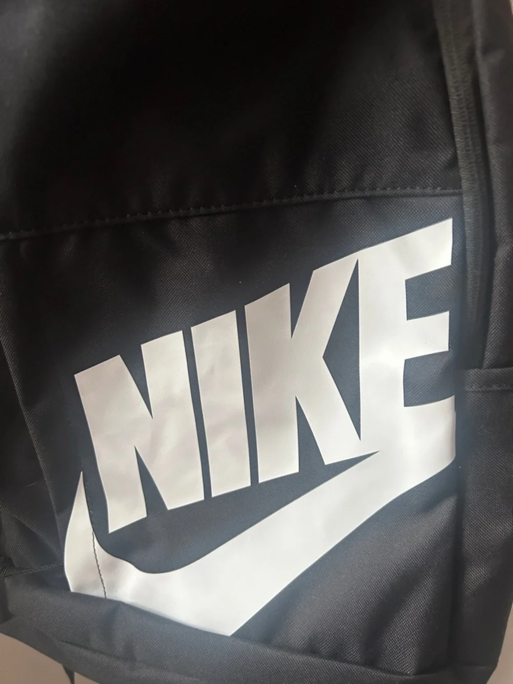 Nike Black Backpack with White Logo - Men's Everyday Pack